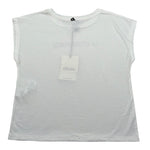 Dixie T-Shirt Girocollo Tinta Unita con Stampa per Bambina MB68030G74 PANNA DIXIE 