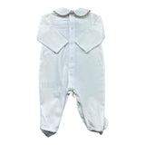 Le Bebe Tutina Manica Lunga Tinta Unita con Stampa per Neonato LBB5271 BIANCO LE BEBE 