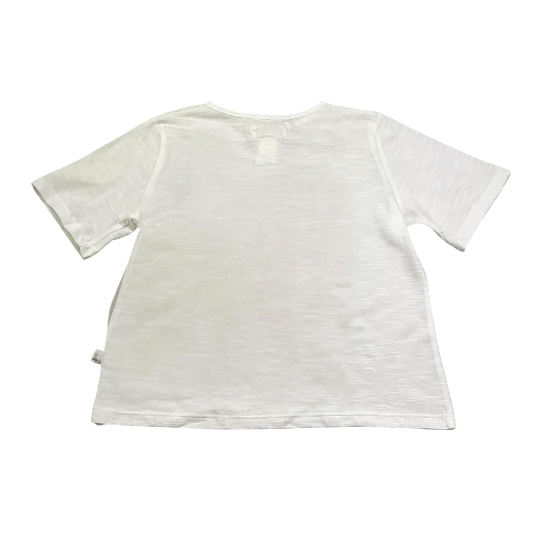 Petit Indi T-Shirt Girocollo Tinta Unita per Bambino SS25BK7617 BIANCO PETIT INDI 
