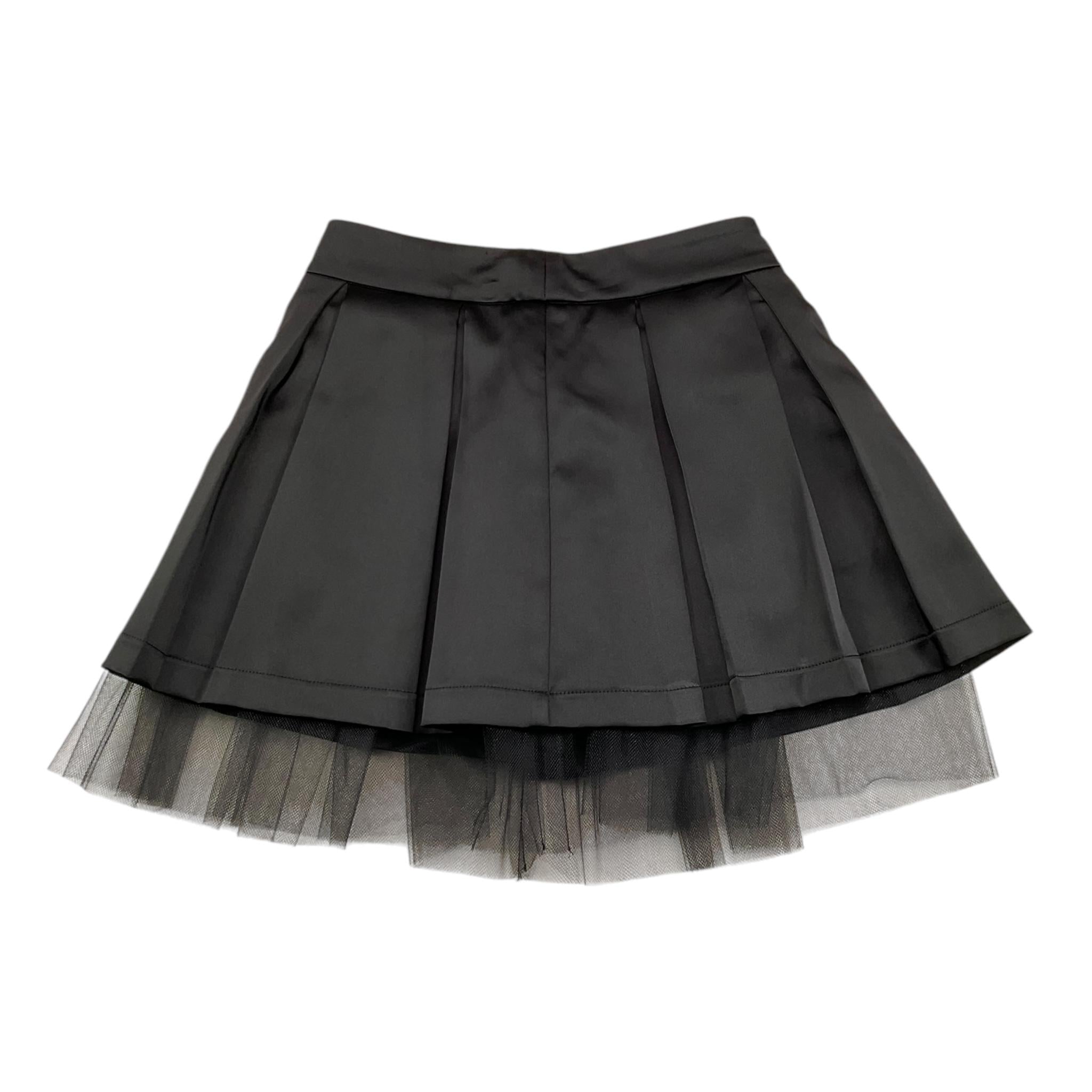 JOHN RICHMOND gonna tinta unita con tulle Nero per Bambina RGA25055GO NERO JOHN RICHMOND 