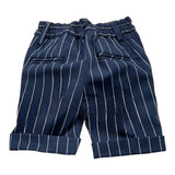 Emanuel Pris Bermuda-Shorts, einfarbig, mit Streifenmuster und verstellbarem Bund, blau, für Neugeborene