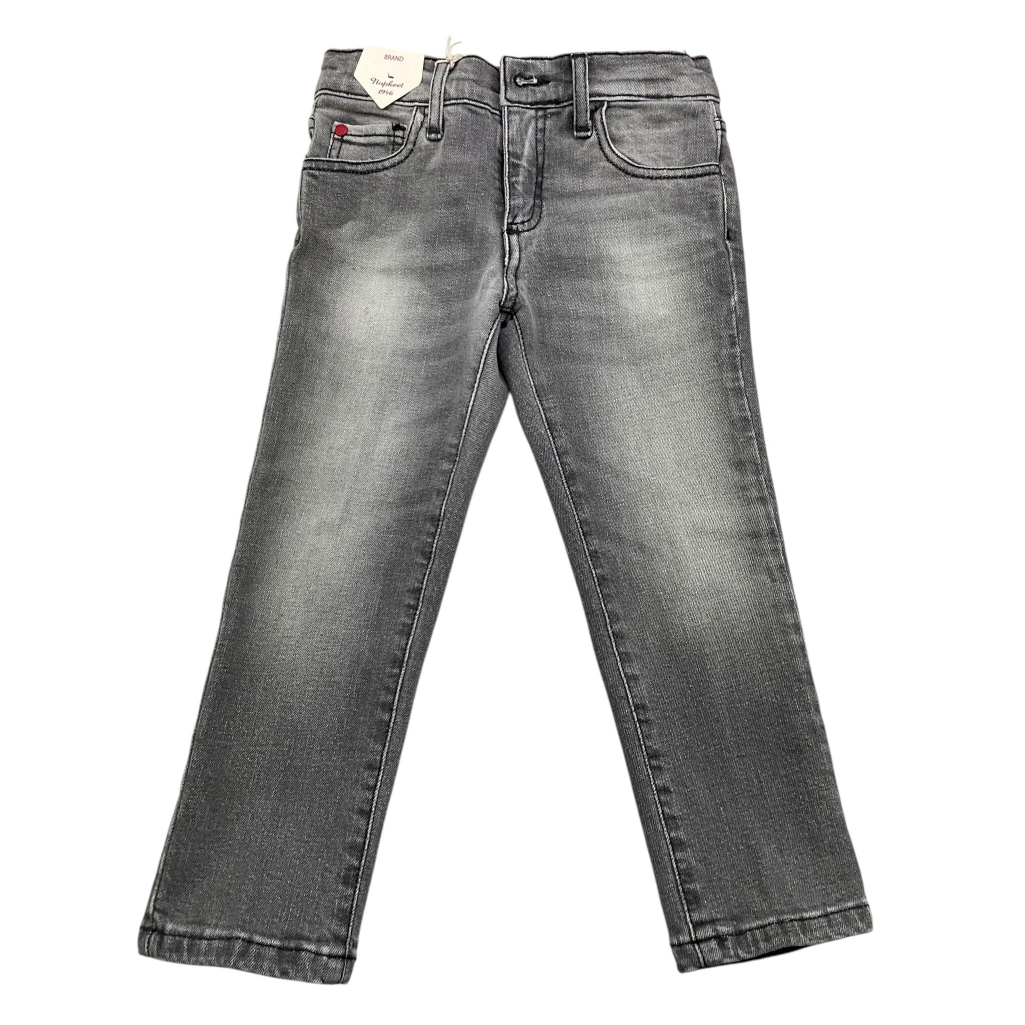 NUPKEET jeans tinta unita con girovita regolabile Nero per Bambino 24NK305 NERO NUPKEET 
