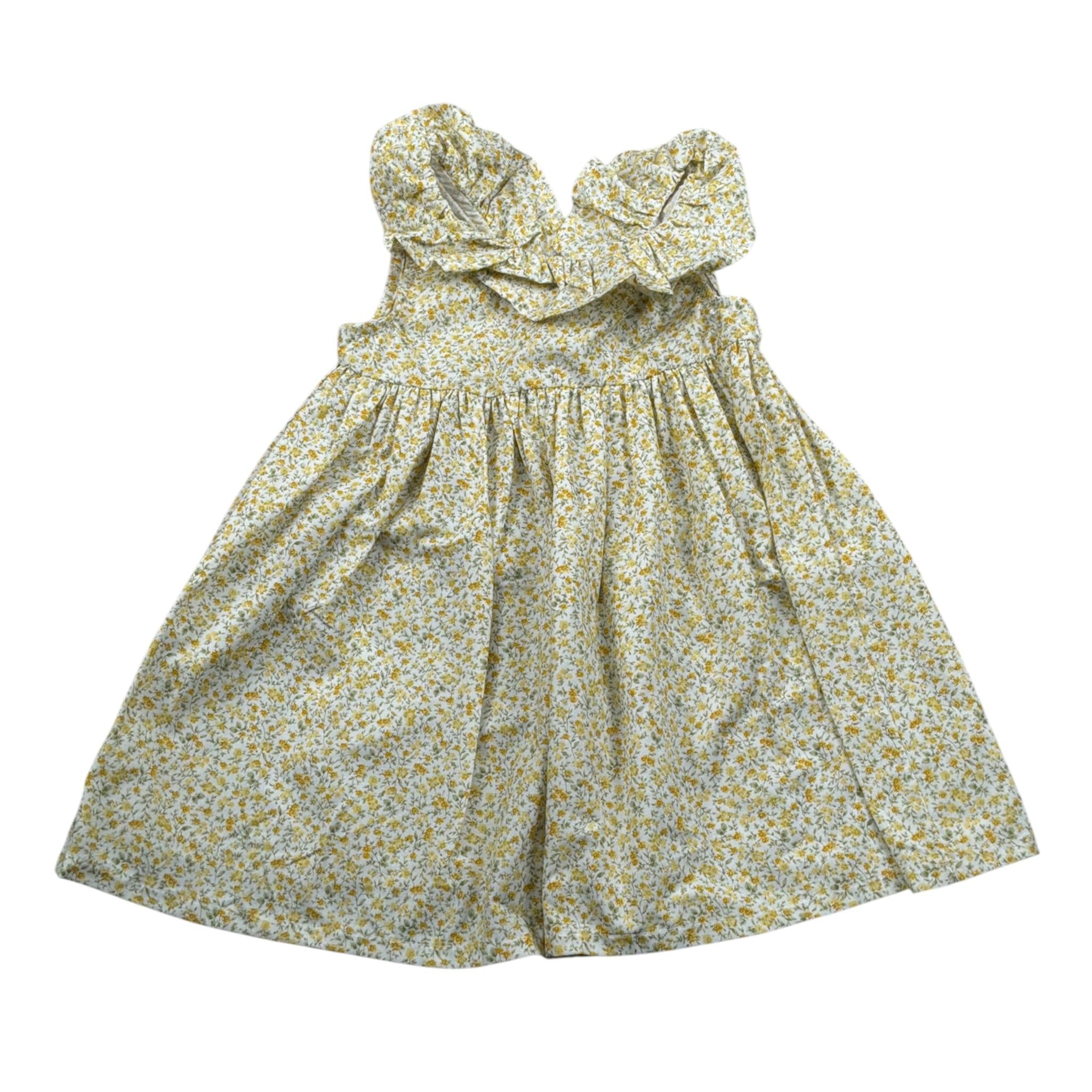 Magil Abito Giromanica tinta unita Fantasia Floreale Bianco per Neonata FN30074 BIANCO MAGIL 