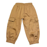 M+E' Pantalone Tinta Unita Modello Cargo per Neonata UE1767N CAMMELLO M+E' 