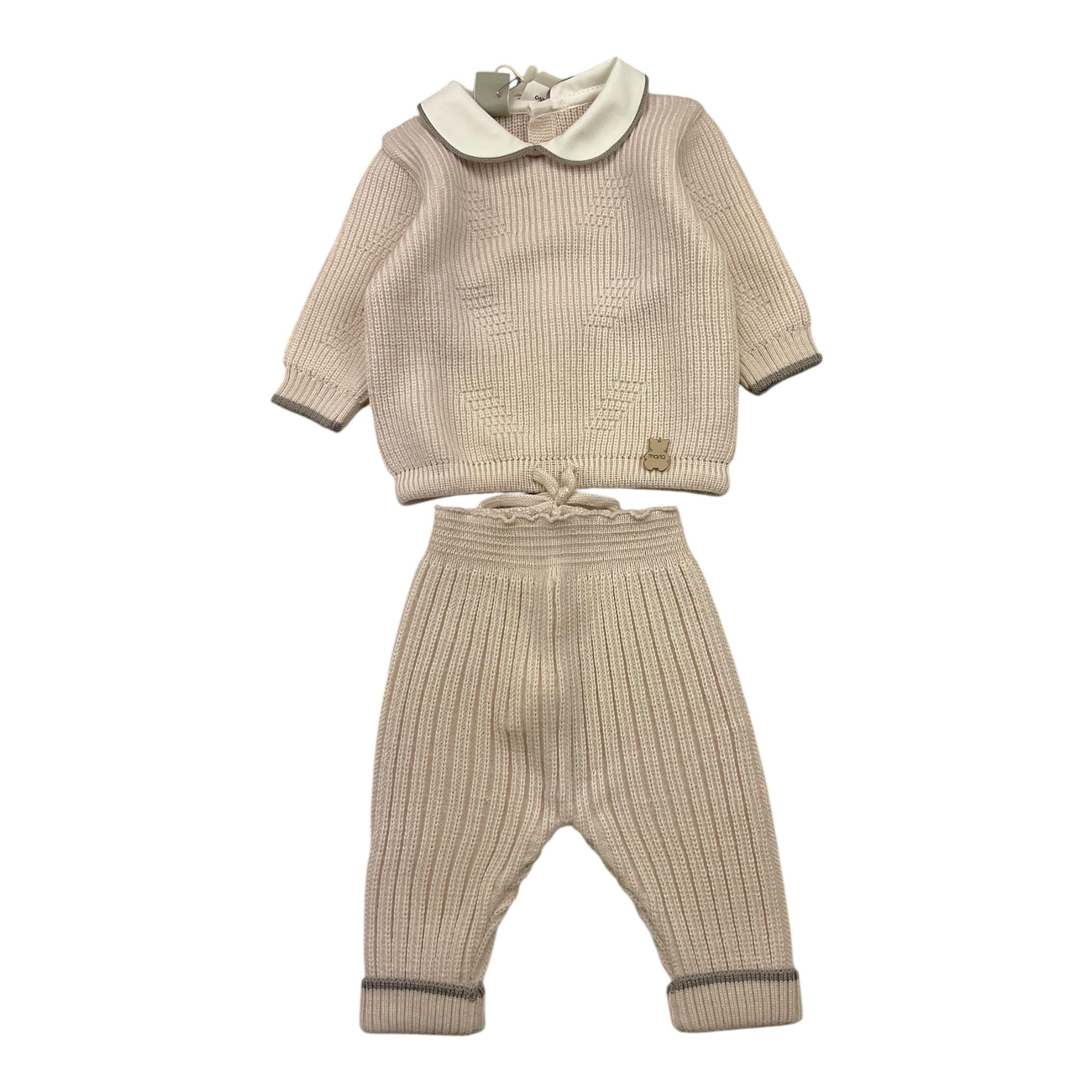 MARLU' completo 2pz maglia-pantalone Beige per Neonata IB5250 BEIGE MARLU' 