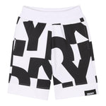 Dkny Bermuda Felpa Tinta Unita con Stampe per Bambino D62238 BIANCO DKNY 