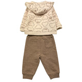 MAYORAL completo 3 pezzi felpa-shirt-pantalone Beige per Neonato 26228 BEIGE MAYORAL 