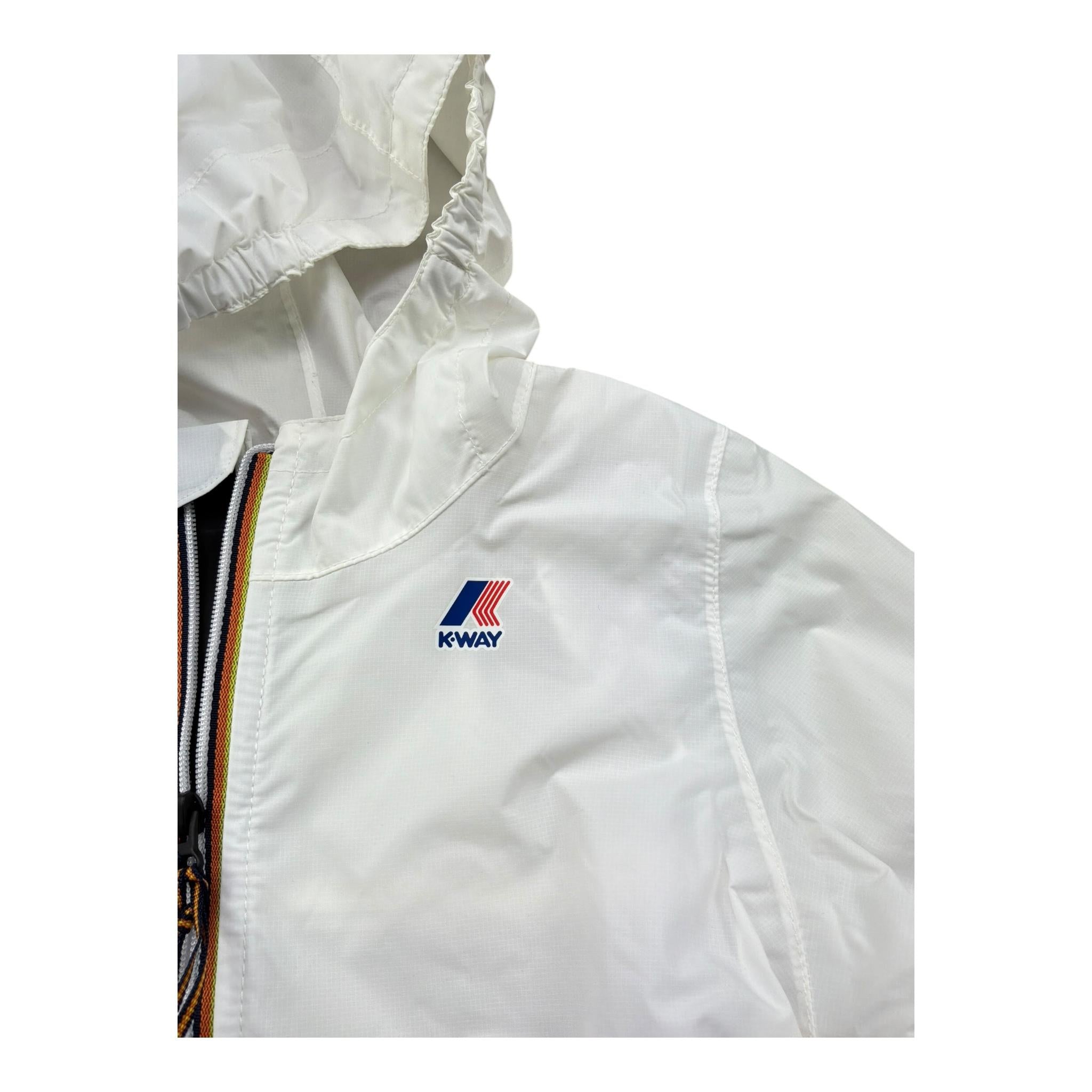 K-Way Giubbino Tinta Unita con Zip E Cappuccio per Neonata K2137XWX BIANCO K-WAY 