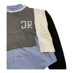 JOHN RICHMOND maglia girocollo tricolore con camicia giromanica Multicolor per Bambina RGA25172MA MULTICOLOR JOHN RICHMOND 