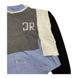 JOHN RICHMOND maglia girocollo tricolore con camicia giromanica Multicolor per Bambina RGA25172MA MULTICOLOR JOHN RICHMOND 