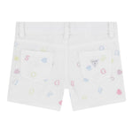 Guess Short Tinta Unita con Ricami per Neonata K5GD15WH630 BIANCO GUESS 