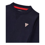 GUESS maglia girocollo tinta unita cn logo Blu per Bambino L0YR03Z2VV0 BLU GUESS 