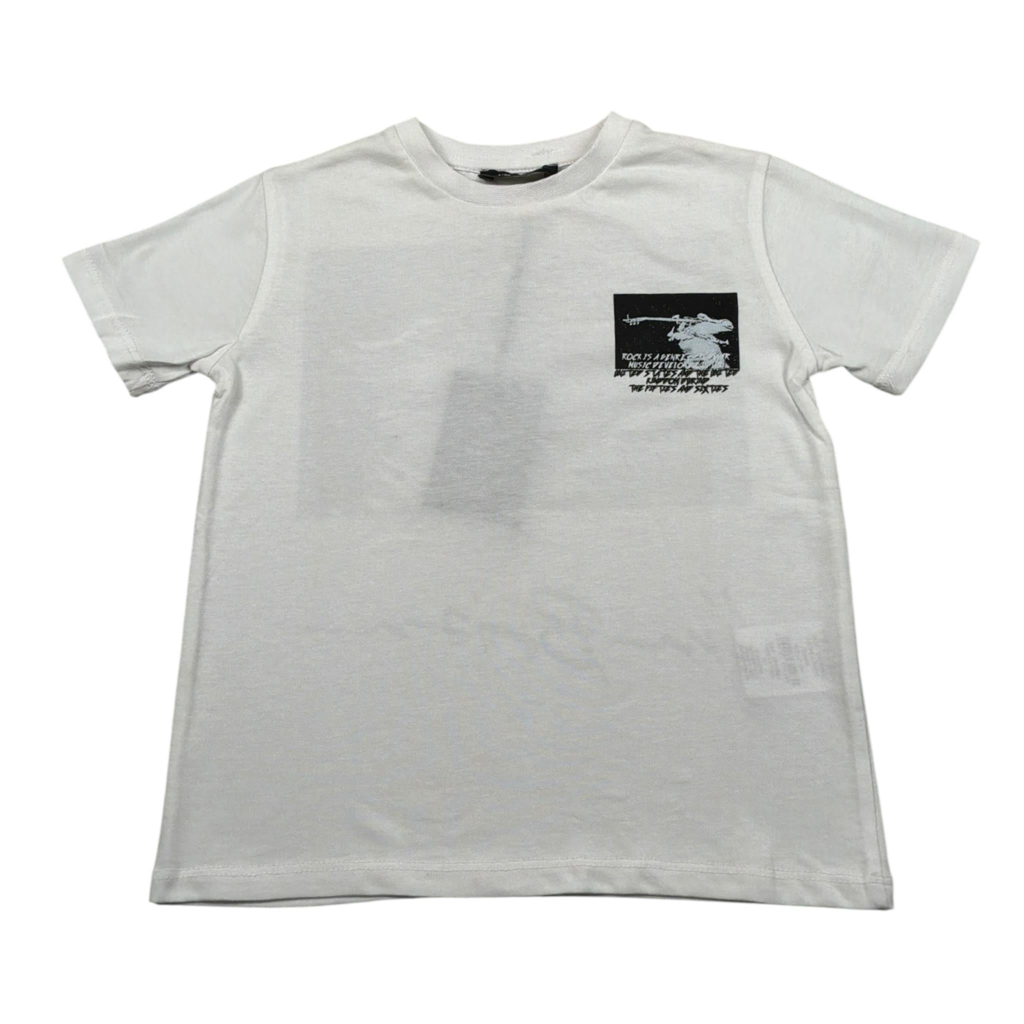 I'M Brian T-Shirt Girocollo tinta unita con Stampa Bianco per Neonato TS1205J BIANCO I'M BRIAN 