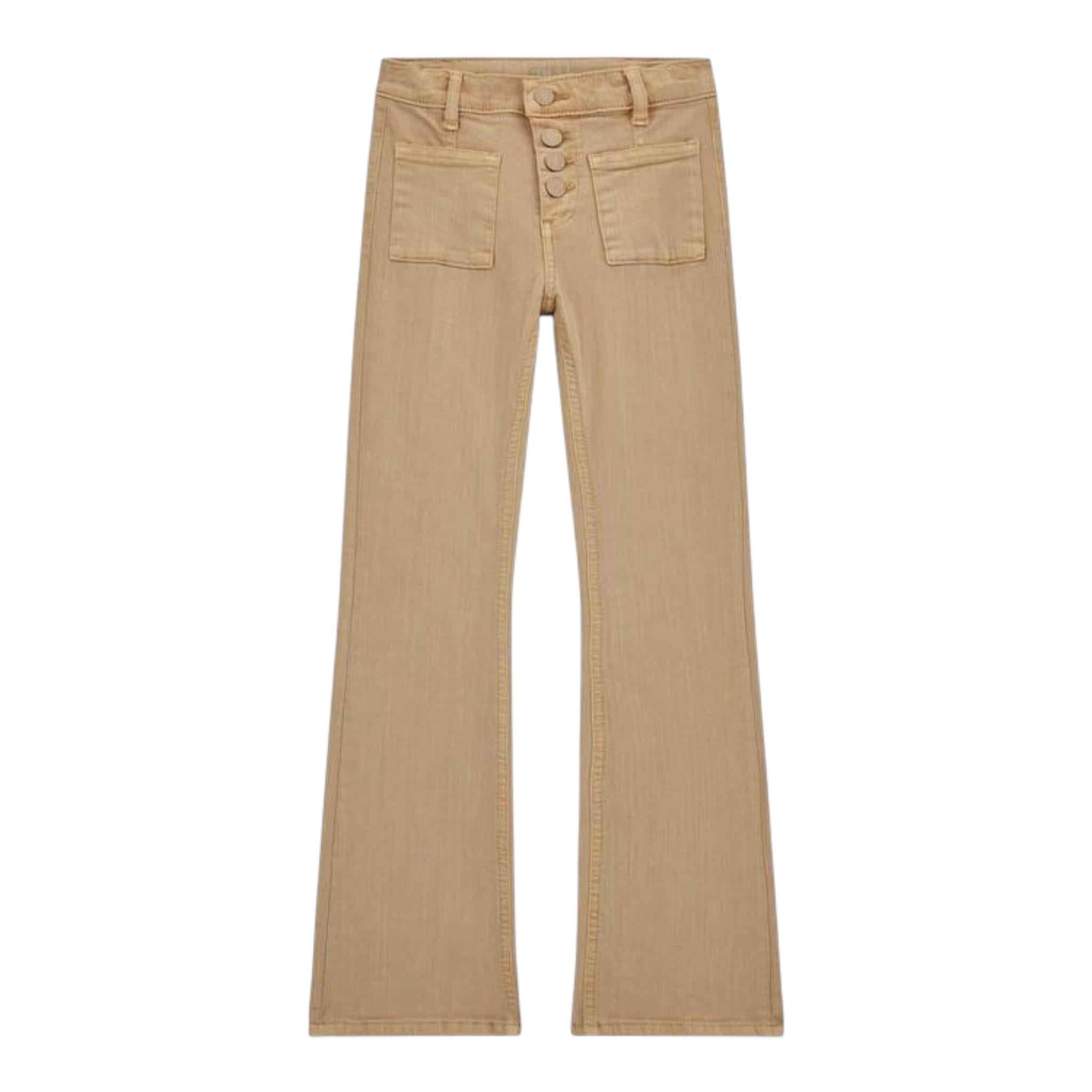 GUESS jeans tinta unita modello zampa Beige per Bambina J4Y806 BEIGE GUESS 