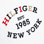TOMMY HILFIGER shirt girocollo tinta unita con stampa in contrasto Bianco per Bambino KB0KB08659X BIANCO TOMMY HILFIGER 