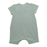 Petit Bateau Pagliaccetto Mezza Manica tinta unita Verde per Neonato A0A8X VERDE PETIT BATEAU 