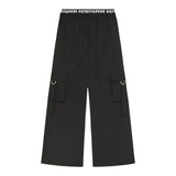 Patrizia Pepe Pantalone Tinta Unita Modello Palazzo per Bambina 7P0385 NERO PATRIZIA PEPE 