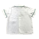 Colibri Einfarbiges Halbarm-Shirt mit weißem Kragen für Babys
