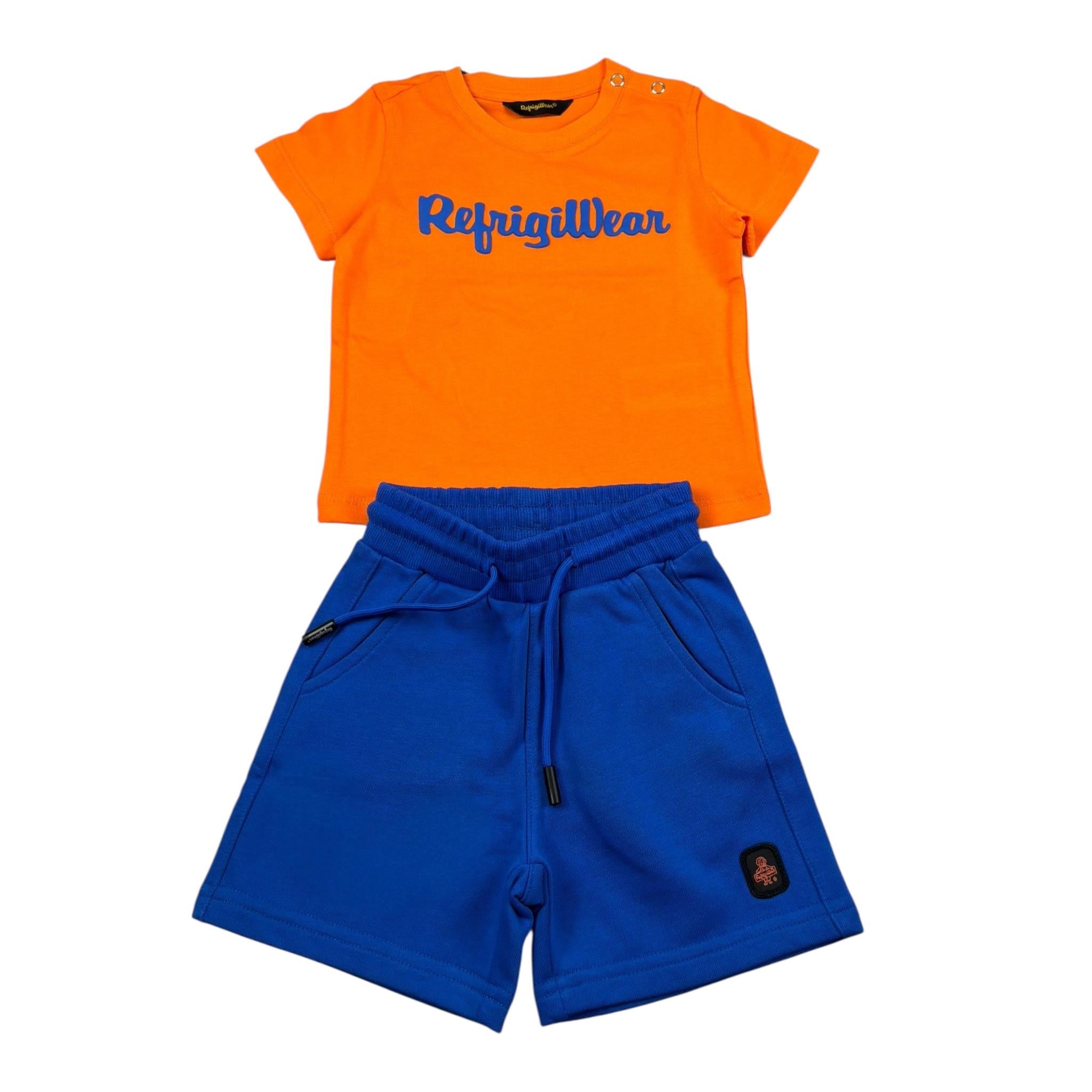 Refrigiwear Completo 2 Pezzi T-Shirt-Bermuda per Neonato 211DRMNS25 ARANCIONE/BLU REFRIGIWEAR 