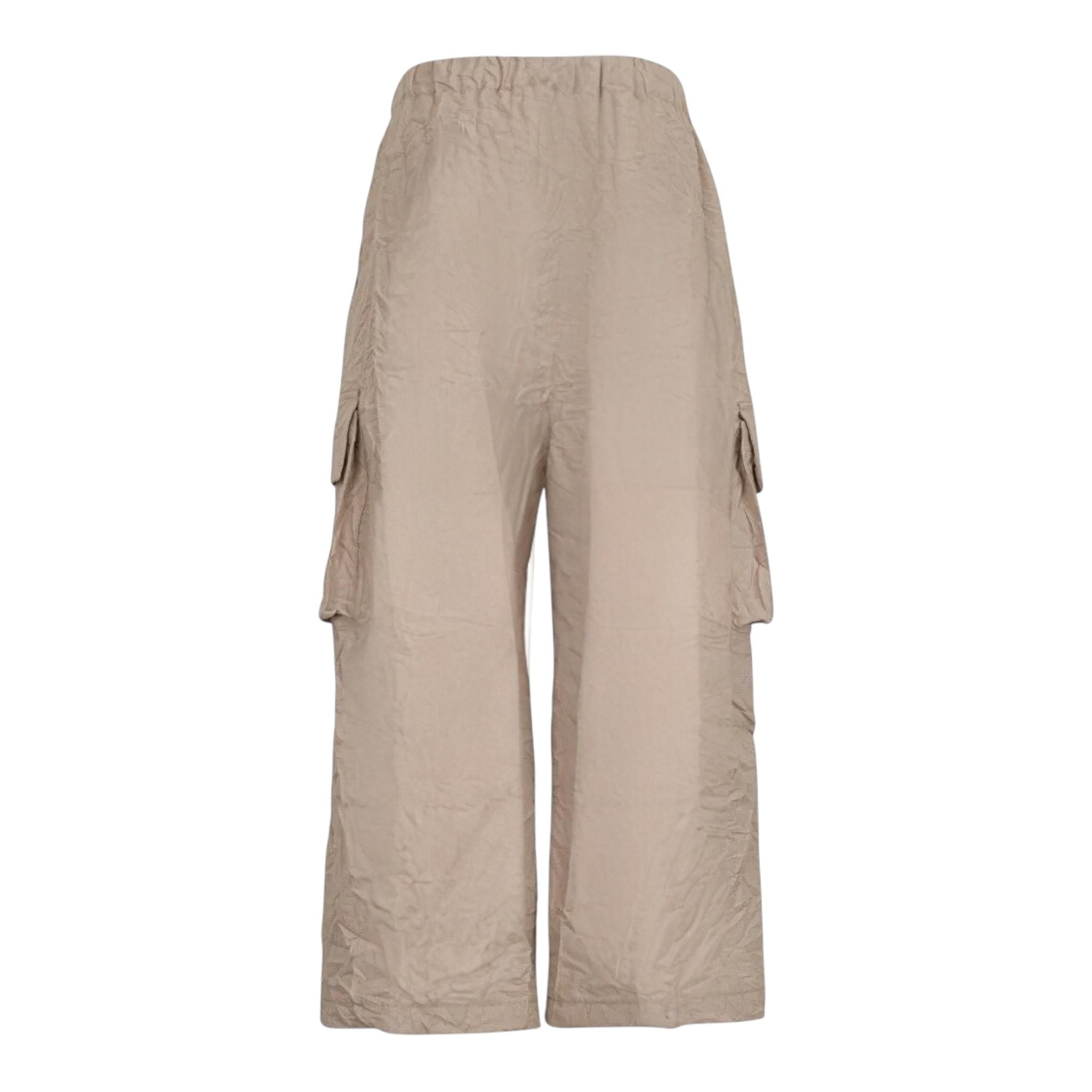 Dou Dou Pantalone Modello Cargo Tinta Unita con Tasconi per Bambina DW6P90X FANGO DOU DOU 