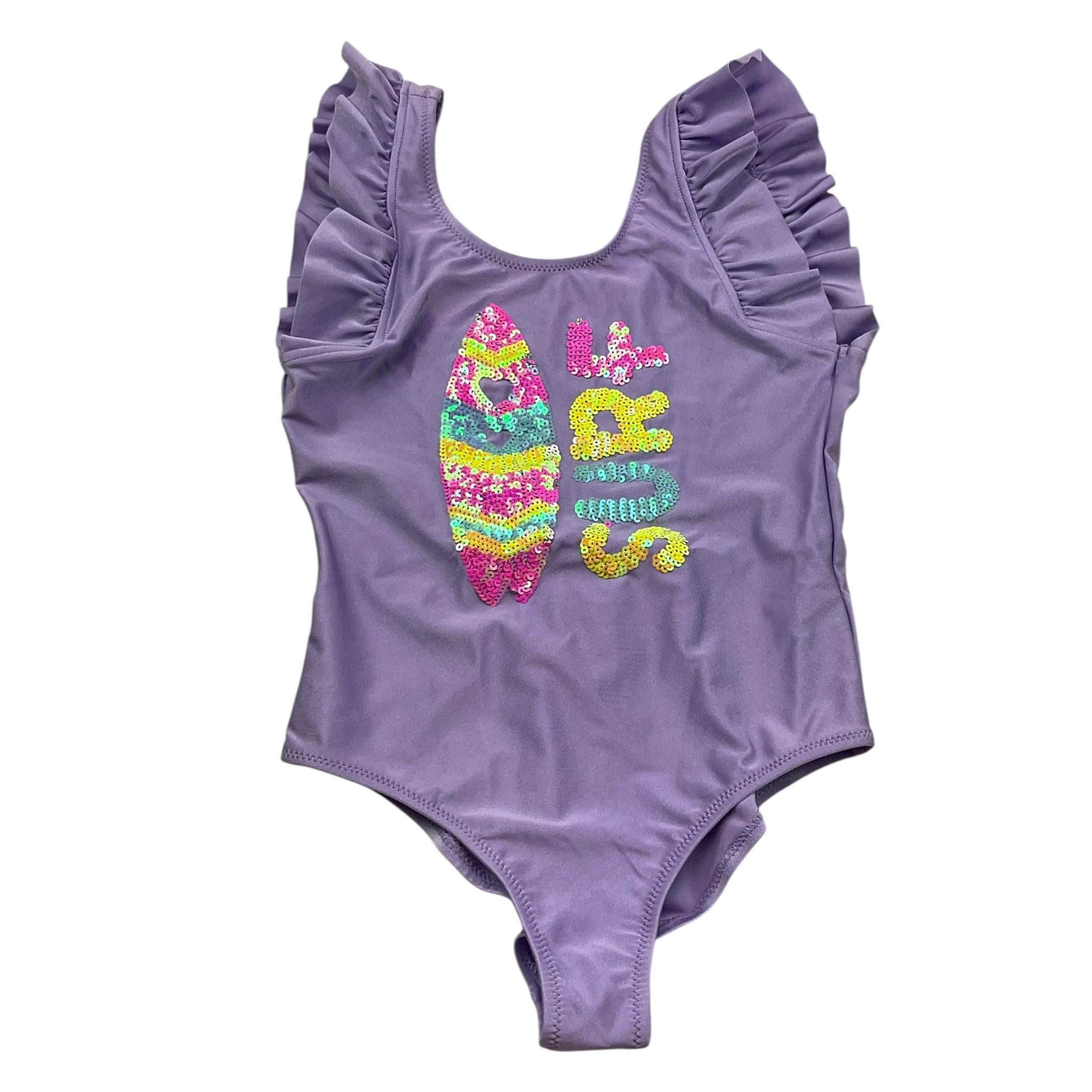 Billieblush Costume Intero Tinta Unita con Paillettes per Bambina U20916 LILLA BillIEBLUSH 