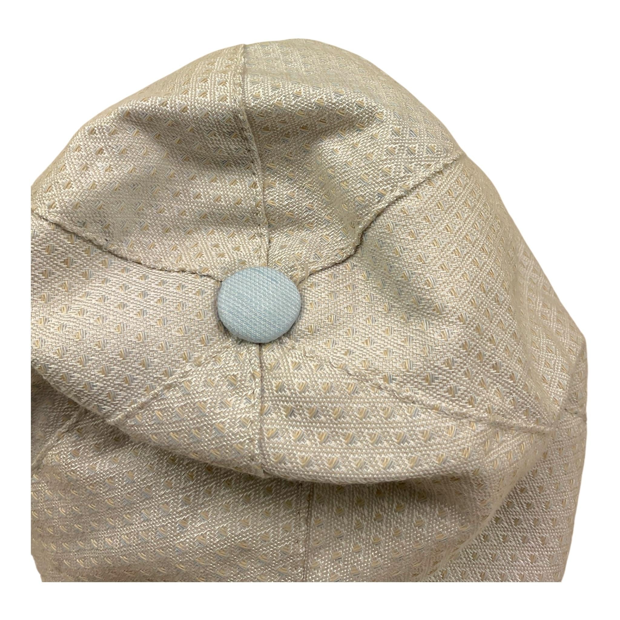 Barcellino Cappello Tinta Unita Modello Coppola per Neonato 120706 BEIGE BARCELLINO 