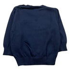 DANIELE ALESSANDRINI maglia girocollo tinta unita con stampa Blu per Neonata 1291W00040NXX BLU DANIELE ALESSANDRINI 