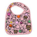 Moschino Set 3 Pezzi Body-Bavetta per Neonata MMY08D ROSA MOSCHINO 