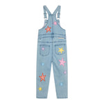 Stella Mccartney Salopette In Denim Tinta Unita con Ricami per Bambina TWAA22 AZZURRO STELLA McCARTNEY 