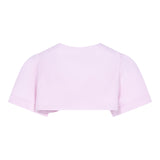 Fun &amp; Fun Einfarbige Halbarmjacke mit Glitzerknöpfen Rosa für Baby Mädchen
