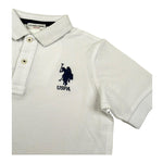 U.S. Polo Assn Polo Mezza Manica Tinta Unita con Logo per Bambino US41597 BIANCO U.S. POLO ASSN 