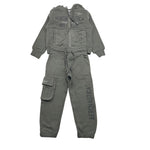 AERONAUTICA MILITARE completo 2pz felpa-pantalone tinta unita con stampa Verde per Bambino 242TF0002AJRF758 VERDE AERONAUTICA MILITARE 