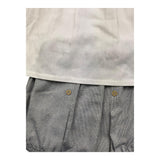 Babidu 2-teiliges Set Shirt-Hose Weiß für Neugeborene