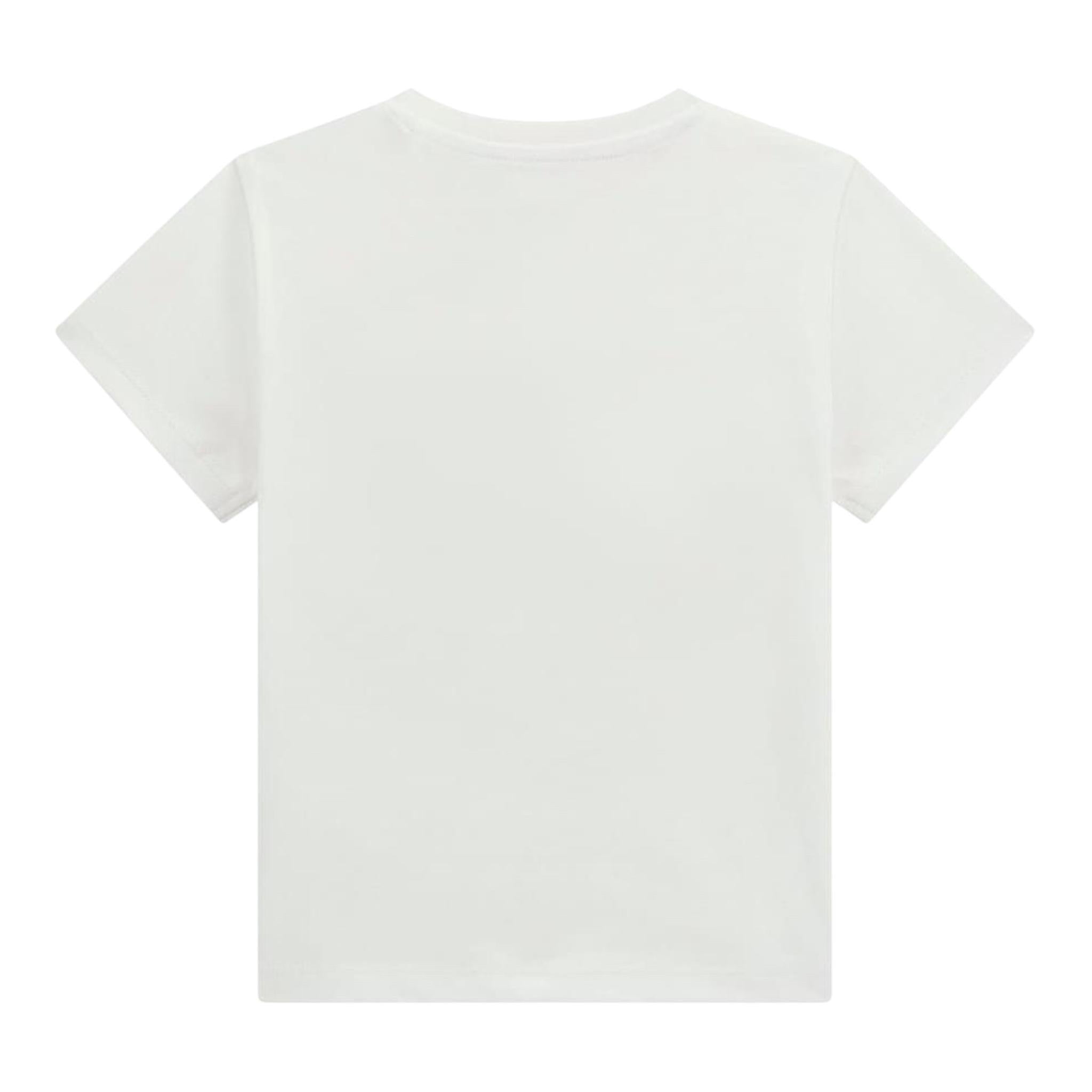 Guess T-Shirt Tinta Unita con Stampa per Neonato N5GI00K8HM4N BIANCO GUESS 