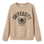 NAME.IT felpa chiusa girocollo tinta unit con logo Fango per Bambino 13227980 FANGO NAME.IT 