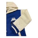 DANIELE ALESSANDRINI felpa cn bottoni con maniche e cappuccio in contrasto Blu per Bambino NT2169B BLU DANIELE ALESSANDRINI 