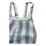 Manuel & Frank Salopette Tinta Unita con Fantasia A Righe per Neonato MF2276I BIANCO/AZZURRO MANUEL & FRANK 