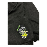 MOUSSE felpa girocollo tinta unita con rouches Nero per Bambina SUPER NERO MOUSSE 