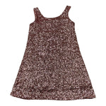 Janice Abito Tinta Unita con Paillettes per Bambina JN750R ROSA JANICE 