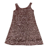 Janice Abito Tinta Unita con Paillettes per Bambina JN750R ROSA JANICE 