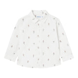 MAYORAL camicia manica lunga tinta unita con stampe orso Bianco per Bambino 2188 BIANCO MAYORAL 