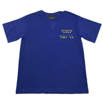 JOHN RICHMOND t-shirt girocollo tinta unita con stampa in contrasto Blu per Bambino RBA25219TS BLU JOHN RICHMOND 