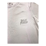 Dan John – Einfarbiges T-Shirt mit Rundhalsausschnitt und weißem Logo-Print für Jungen