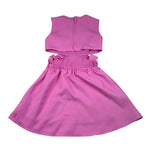 Lu Lu By Miss Grant Abito tinta unita Gioromanica Magenta per Bambina LL3417 MAGENTA LU LU BY MISS GRANT 