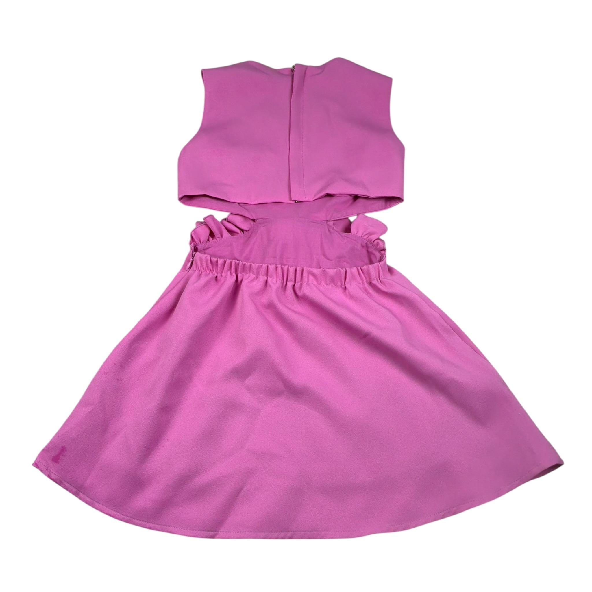 Lu Lu By Miss Grant Abito tinta unita Gioromanica Magenta per Bambina LL3417 MAGENTA LU LU BY MISS GRANT 