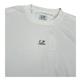 C.P. Company T-Shirt Girocollo Tinta Unita con Logo per Bambino CUM00I BIANCO C.P. COMPANY 