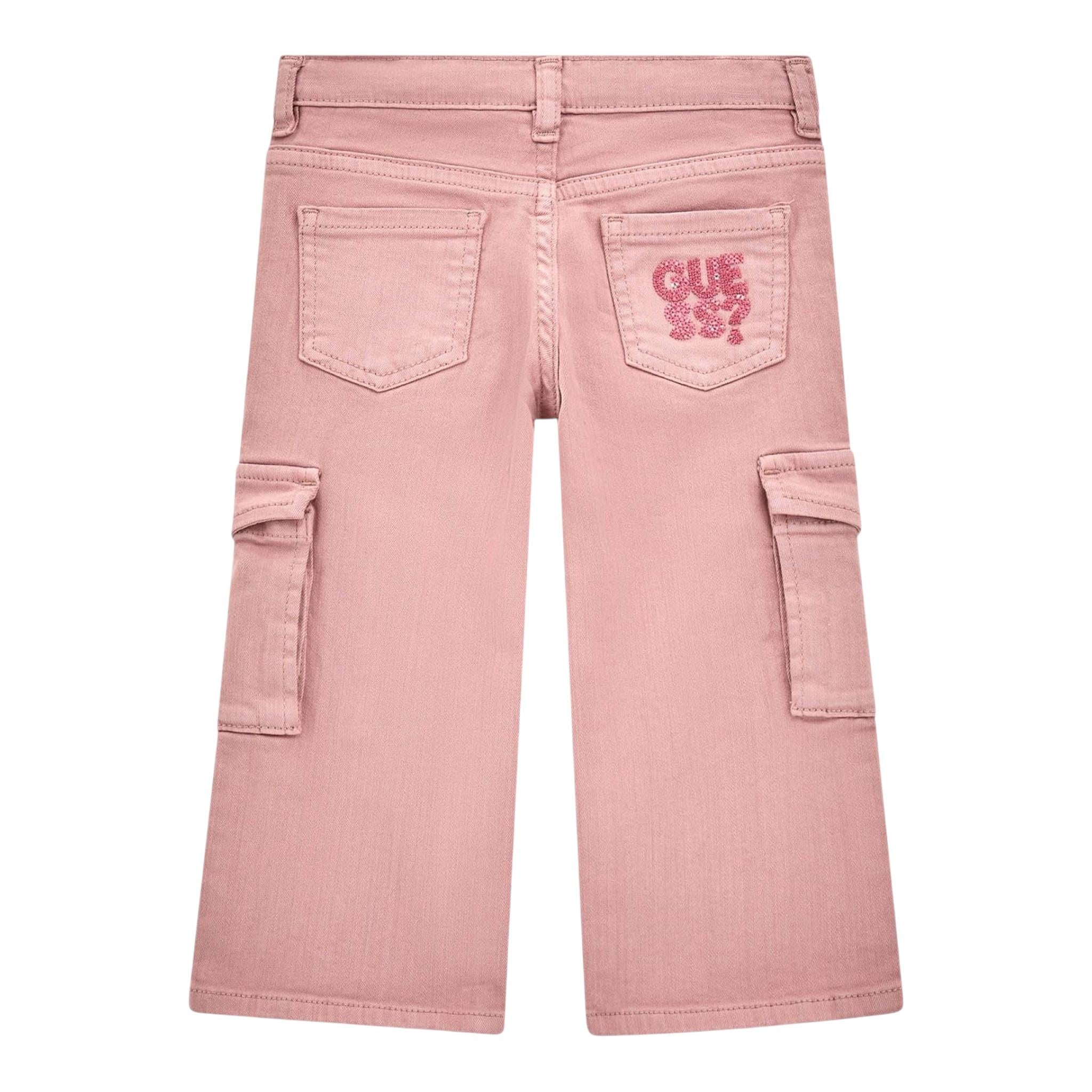 GUESS pantalone tinta unita con girovita regolabile Rosa per Bambina K4BB07WE620X ROSA GUESS 