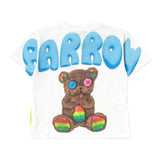 Barrow Kids Einfarbiges T-Shirt mit Rundhalsausschnitt und Aufdruck vorne und hinten, Weiß, für Jungen