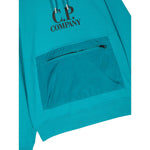 C.P. Company Felpa Chiusa con Cappuccio Tint Unita Turchese per Bambino 14CKSS027B TURCHESE C.P. COMPANY 