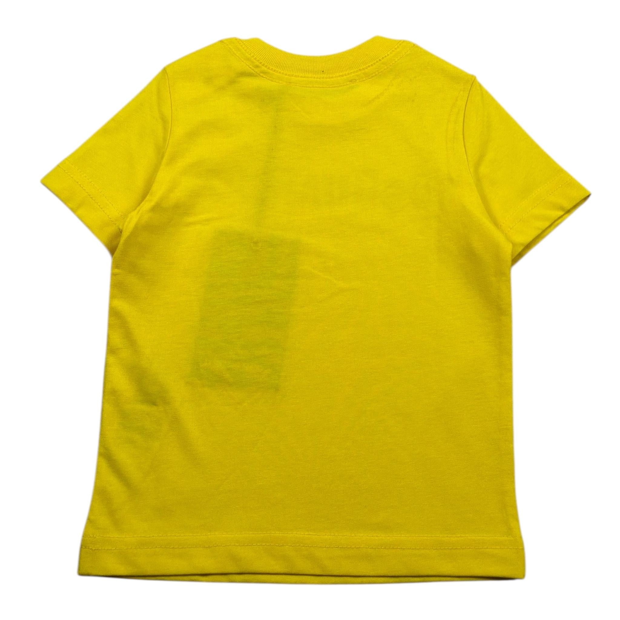 Dsquared2 T-Shirt Girocollo Tinta Unita con Stampa per Neonato DQ042R GIALLO DSQUARED2 
